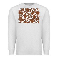 Oatmeal Heather distressed chocolate milkshake cowhide Premium Sweatshirt - RanaPortraitStore