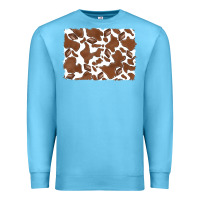 Ocean Blue distressed chocolate milkshake cowhide Premium Sweatshirt - RanaPortraitStore