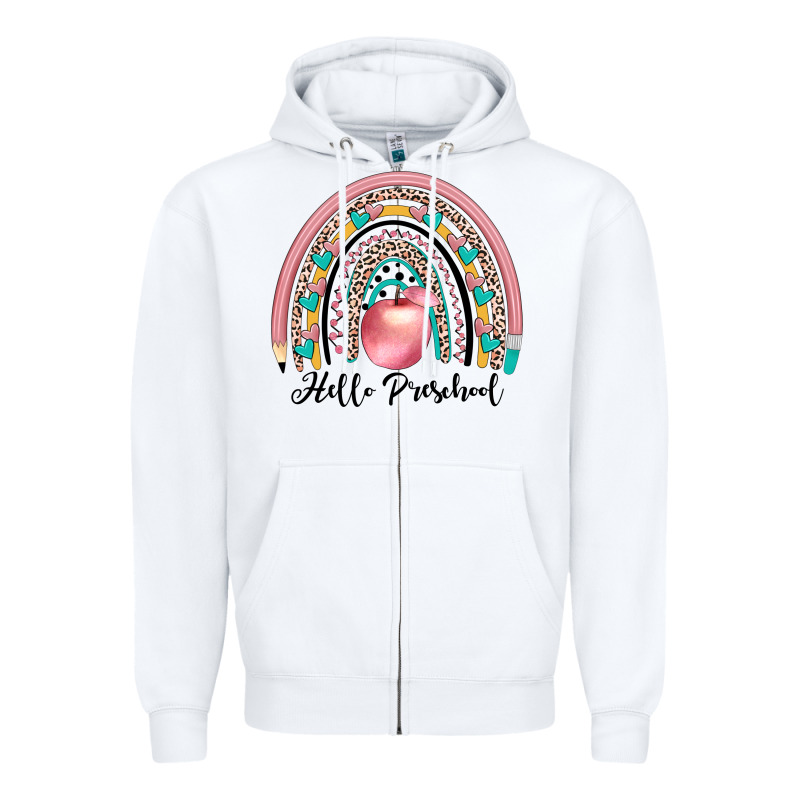 Hello Preschool Zipper Hoodie by JahusDesignShop | Teevron