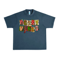 Midnight Navy Merry Vibes Urban Heavy Tee - FaDigitalArtStudio