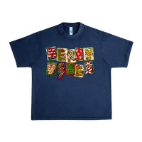 Navy Merry Vibes Urban Heavy Tee - FaDigitalArtStudio