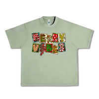 Oil Green Merry Vibes Urban Heavy Tee - FaDigitalArtStudio