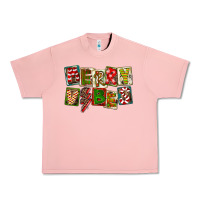Salmon Merry Vibes Urban Heavy Tee - FaDigitalArtStudio
