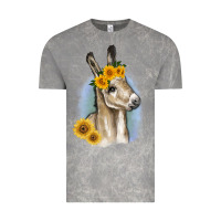 Sunflower Baby Donkey Vintage Tee | Teevron
