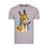 Vintage Zinc Sunflower Baby Donkey Vintage Tee - RanaPortraitStore