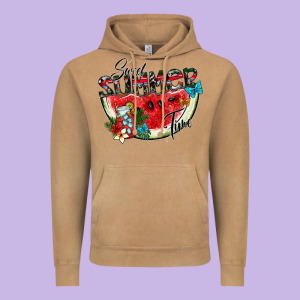 Sweet Summer Time Vintage Hoodie Designed By Cowhidedigitalart