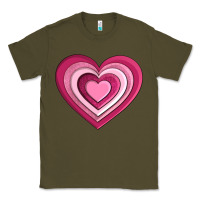 Army Green sweet heart olivia Classic Tee - OliviaCreatesArt