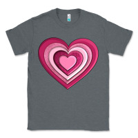 Charcoal Heather sweet heart olivia Classic Tee - OliviaCreatesArt