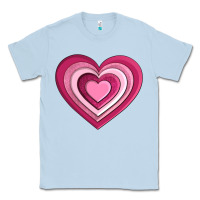 Dusty Blue sweet heart olivia Classic Tee - OliviaCreatesArt