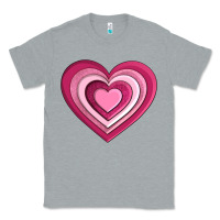 Heather Grey sweet heart olivia Classic Tee - OliviaCreatesArt