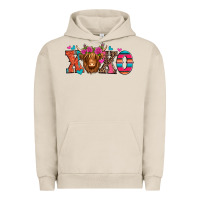 Pigment French Oak xoxo valentine's day highland cow Urban Hoodie - Jasminsmagicworld