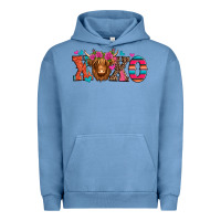 Pigment Pebble Blue xoxo valentine's day highland cow Urban Hoodie - Jasminsmagicworld