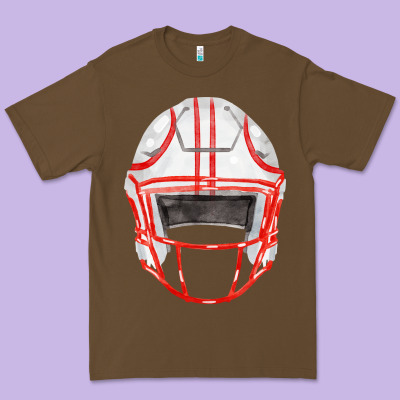 Football Helmet Fa Element Premium Tee Designed By Fadigitalartstudio