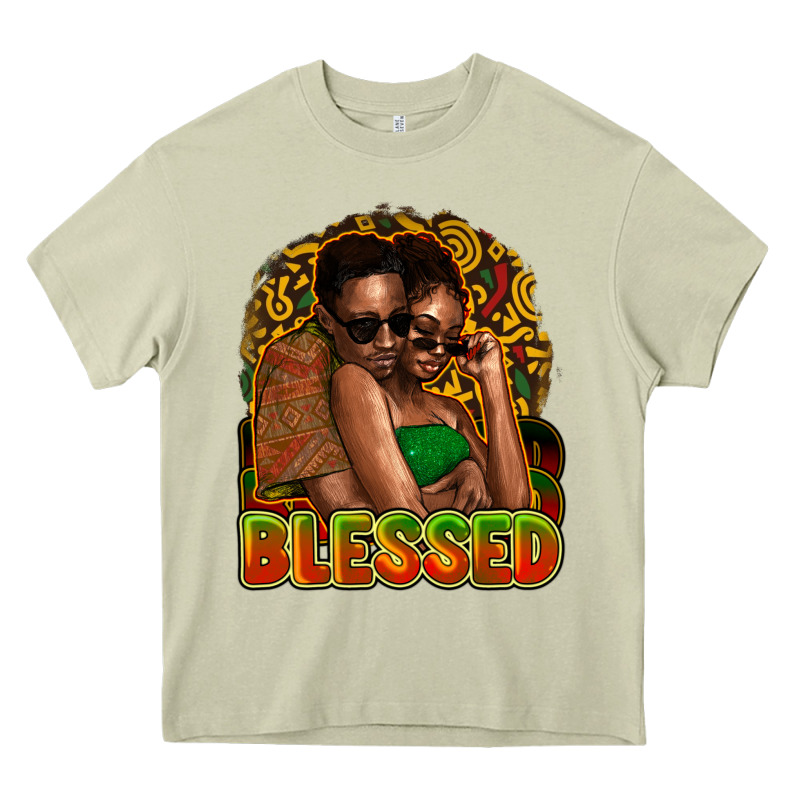 Black Couple Blessed Heavy Core Tee by HowdyJamesFarm | Teevron