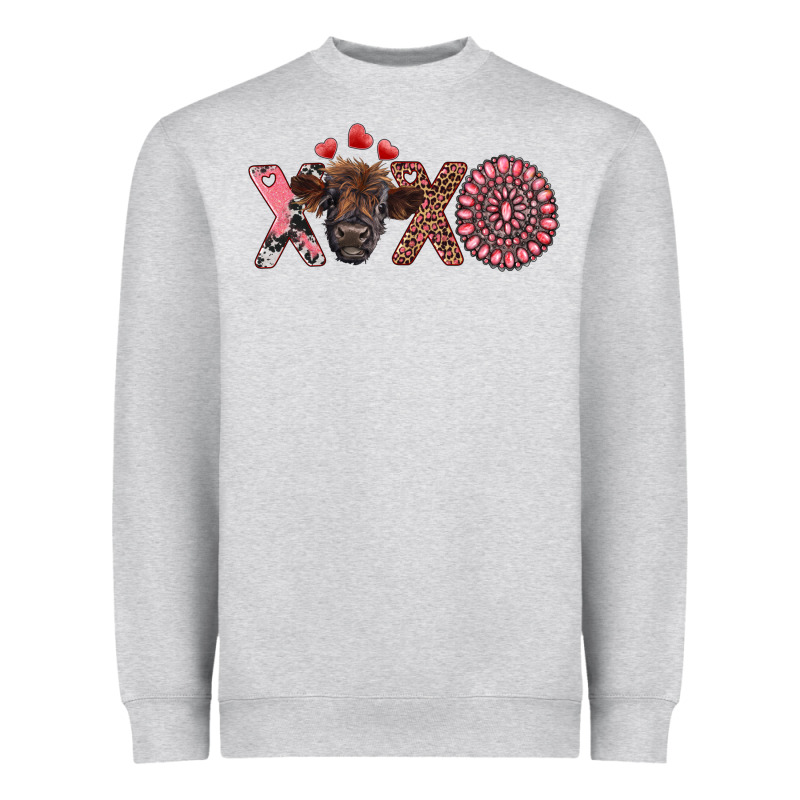 Xoxo Calf And Gemstone Heavyweight Sweatshirt by RanaPortraitStore | Teevron