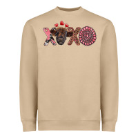 Mushroom xoxo calf and gemstone Heavyweight Sweatshirt - RanaPortraitStore