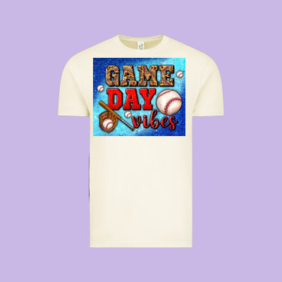 Game Day Vibes Mouse Pad Vintage Tee Designed By Bundleandbundleshop
