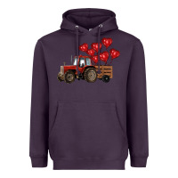 Plum farm tractor Heavyweight Hoodie - RanaPortraitStore