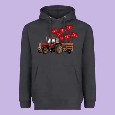 Farm Tractor Heavyweight Hoodie Designed By Ranaportraitstore