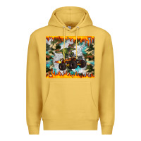 Antique Gold monster truck dinosaur t rex tumbler Premium Hoodie - Artiststas