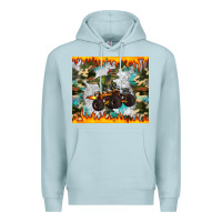 Blue Mist monster truck dinosaur t rex tumbler Premium Hoodie - Artiststas