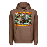 Chestnut monster truck dinosaur t rex tumbler Premium Hoodie - Artiststas