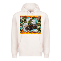 Pale Pink monster truck dinosaur t rex tumbler Premium Hoodie - Artiststas