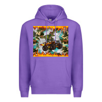 Purple monster truck dinosaur t rex tumbler Premium Hoodie - Artiststas
