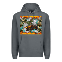 Rock monster truck dinosaur t rex tumbler Premium Hoodie - Artiststas