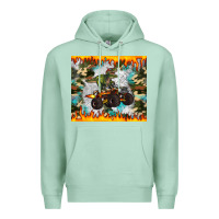 Seafoam monster truck dinosaur t rex tumbler Premium Hoodie - Artiststas