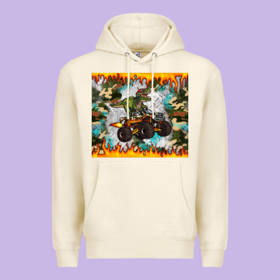 Monster Truck Dinosaur T Rex Tumbler Premium Hoodie Designed By Artiststas