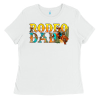 White Western Rodeo Dad Ladies Tee - BundleAndBundleShop
