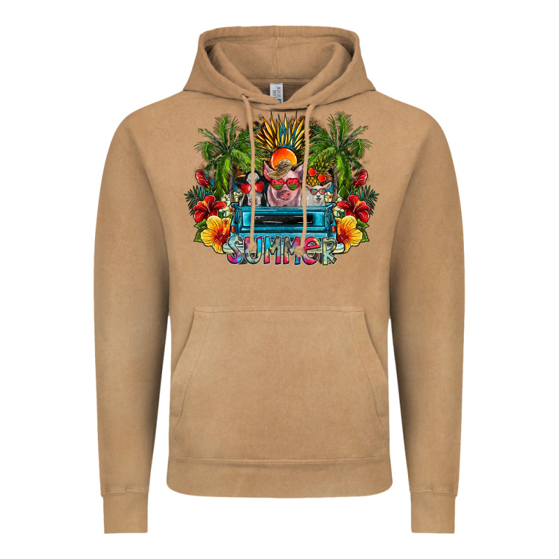 Summer Vintage Hoodie by CowhideDigitalArt | Teevron