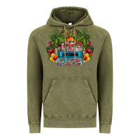 Vintage Olive Summer Vintage Hoodie - CowhideDigitalArt