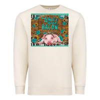 Sandshell whats shakin bacon baby pig Premium Sweatshirt - RanaPortraitStore