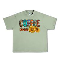Oil Green coffee please western doodle letters Urban Heavy Tee - FaDigitalArtStudio