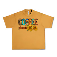 Peanut Butter coffee please western doodle letters Urban Heavy Tee - FaDigitalArtStudio