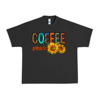 Pigment Black coffee please western doodle letters Urban Heavy Tee - FaDigitalArtStudio