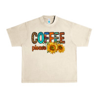 Sandshell coffee please western doodle letters Urban Heavy Tee - FaDigitalArtStudio