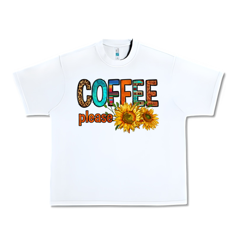Coffee Please Western Doodle Letters Urban Heavy Tee by FaDigitalArtStudio | Teevron