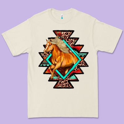 Aztec Symbol White Horse Premium Tee Designed By Fadigitalartstudio