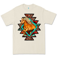 Bone Aztec Symbol White Horse Premium Tee - FaDigitalArtStudio