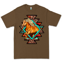 Cacao Aztec Symbol White Horse Premium Tee - FaDigitalArtStudio