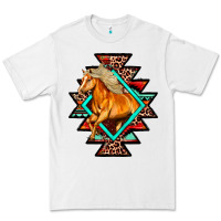 White Aztec Symbol White Horse Premium Tee - FaDigitalArtStudio
