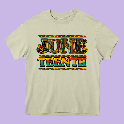 Juneteenth Heavy Core Tee Designed By Howdyjamesfarm