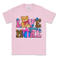 Bubblegum Pink love you more olivia Classic Tee - OliviaCreatesArt
