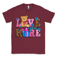 Burgundy love you more olivia Classic Tee - OliviaCreatesArt