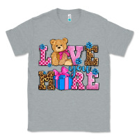 Heather Grey love you more olivia Classic Tee - OliviaCreatesArt