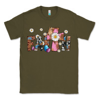 Army Green faith cross Classic Tee - Artiststas