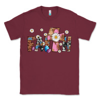 Burgundy faith cross Classic Tee - Artiststas